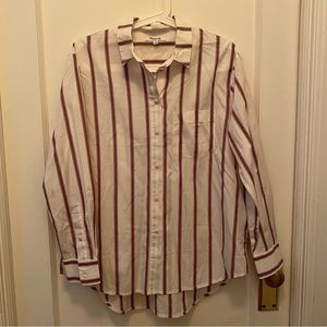 NWOT Madewell oversized striped shirt